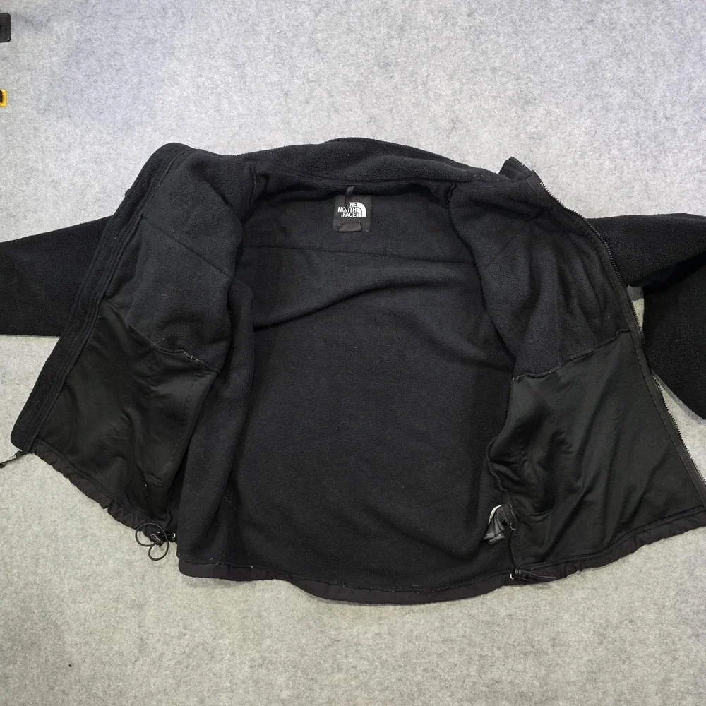 The North Face Denali Jacket Mens XL Black Fleece Nylon Full Zip Windbreaker‎
